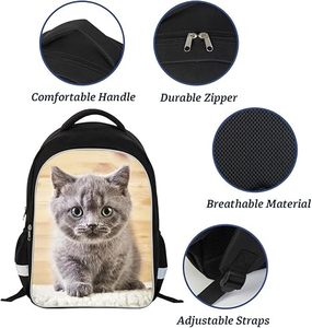 Mochila escolar y de viaje de negocios impermeable de moda personalizada con impresión de logotipo OEM para portátiles - Product Image 3