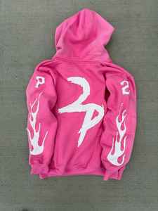 Sweat à capuche surdimensionné personnalisé et lourd délavé à l'acide pour hommes en détresse Sunfade Boxy DTG avec strass et capuche zippée - Product Image 4