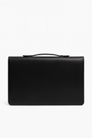Bolso de Cuero Genuino de Primera Calidad, Suave y Ligero, con Cierre de Cremallera, para Uso Profesional, Elegante y Lujoso, Unisex, para Portátil, de Cuero Real
