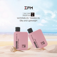 Huile chatoyante naturelle légère à la pastèque Huile de bronzage foncé Sun Tanner Body avec UVA/UVB SPF6