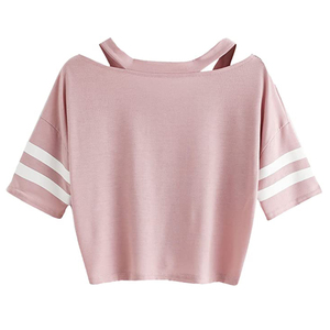 High Quality Women Polyester/Cotton Jersey V-neck Plus Size T <b>Shirts</b> Fashion Casual Soft Breathable Slim Fit Summer Everyday - Product Image 2
