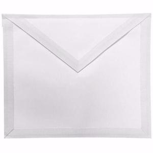 Prix d'usine, vente en gros, tabliers maçonniques légers en cuir personnalisés, blancs, simples, réceptionnistes, régalia maçonnique, maçons - Product Image 3