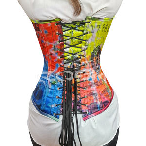 Corset tendance pour femme, style streetwear, imprimé dollar sexy, avec armatures et bonnets, motif argent, sculptant le corps, fournisseur de tenues - Product Image 6