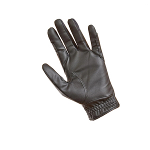 Guantes de equitación de cuero de alta calidad para mujer, a la moda, para invierno, en negro y blanco, con diseño personalizado. - Product Image 2