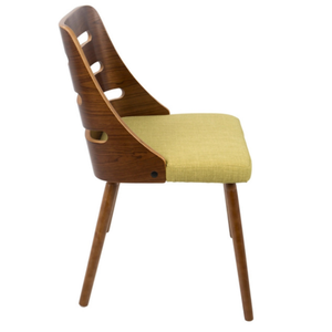 Ajoutez une touche d'élégance à votre salle à manger avec cette chaise de salle à manger en velours Teck Acajou Bois de Suar Autres meubles 1012501 - Product Image 2