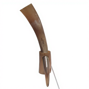 Corne à boire de style viking de qualité supérieure, polie, écologique, en véritable corne de bœuf, corne à boire viking - Matériel naturel - Product Image 1