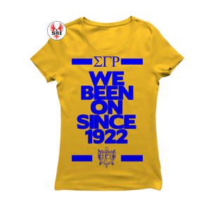 Camiseta de algodón para mujer con bordado de la hermandad Sigma Gamma Rho |   Jersey de Algodón y Poliéster Bordado Personalizado para Mujeres de la Hermandad SGRho - Product Image 4
