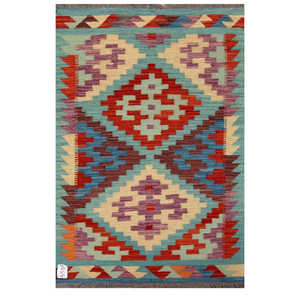 พรมกิลิม ไมมาณา อัฟกานิสถาน ขนาด 122 x 81 ซม. สำหรับตกแต่งผนัง - Product Image 1
