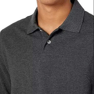 2025 estilo callejero de verano para hombres para Polos logotipo bordado personalizado patrón sólido de algodón transpirable de alta calidad - Product Image 1