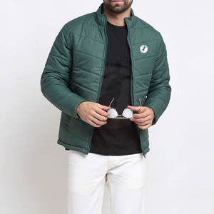 2024 nueva moda Color sólido chaqueta de burbujas para hombre ropa de calle de invierno con cuello levantado estilo de calle a prueba de viento - Product Image 5