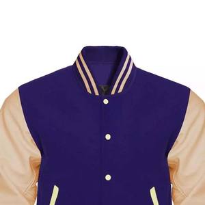 Chaqueta Varsity de la Mejor Calidad, Logotipo Personalizado, Bordado, Chaqueta de Cuello Alto para Hombre, Patchwork, Tela Personalizada, Diferentes Colores, Invierno - Product Image 5