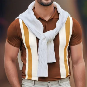 เสื้อโปโลผ้าฝ้าย100% สำหรับผู้ชายเสื้อโปโลผ้าฝ้ายออกแบบได้ตามที่ต้องการพร้อมโลโก้ใหม่ - Product Image 2