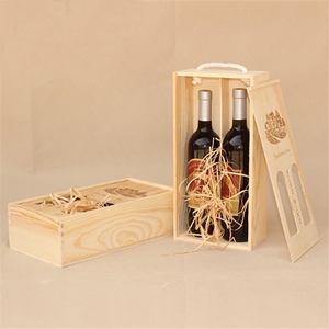 Hộp Đựng Rượu Vang Hai Chai Xách Tay Hộp Đựng Có Dây Thừng/Cửa Sổ Acrylic Hộp Quà Tặng Rượu Thông Đơn/Kép Tùy Chỉnh Hộp Gỗ - Product Image 4