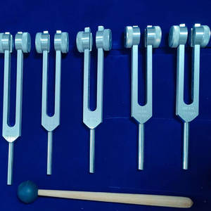 Ensemble de 8 diapasons lestés pour la thérapie sonore, guérison des chakras, cœur, troisième œil, sacral - Product Image 1