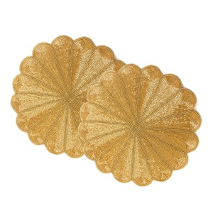 Sous-verres fins en perles faits à la main 100% faits à la main Conception personnalisée Style vintage Écologique Durable Utilisation à domicile Banquet Mariage - Product Image 4