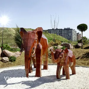 빈센타 야외 공원 상업 거리 빌라 코끼리 코튼 강철 조각