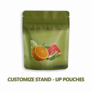 Pochette d'emballage disponible avec impression numérique refermable anti-odeur de qualité supérieure Sacs en mylar personnalisés 3.5 avec mon logo - Product Image 6