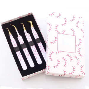 Pinzas de pestañas de diseño de pestañas de presión profesional multifunción duraderas y precisas para salón y uso doméstico - Product Image 1