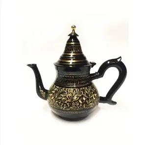 Indian metal brass antique tea cup set brings a royal feel to the way you drink and serve your beverage