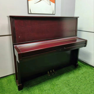 Japan Used Yamahas YU2 Burgundy Upright Piano Warm Tone Precisely Tuned Professional Choice Pure Tone <b>Comfortable</b> Touch - Product Image 2