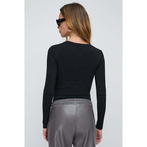 Blusa Casual de Manga Larga con Cuello Redondo y Logotipo Frontal, 100% Algodón, 220g - Product Image 5