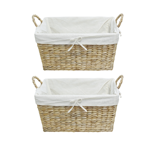 PRODUCTO CALIENTE Cesta de jacinto de agua hecha a mano para regalos de vacaciones y accesorios de cocina - Product Image 1