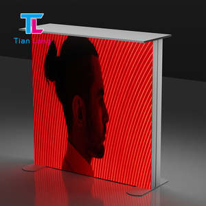 TIANLANG เคส PVC มีไฟ LED แสดงบนโต๊ะพร้อมป้ายผ้าอุปกรณ์โปรโมชั่นวัสดุพีวีซีน้ำหนักเบา - Product Image 3