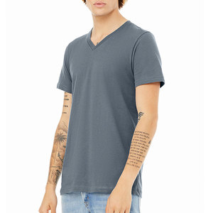 Camiseta Unisex de Cuello en V, 100% Algodón, Texturizada, Transpirable, con Estampado Digital, Camisetas para Hombre - Product Image 5