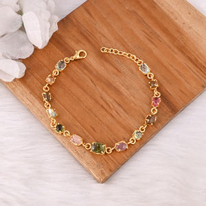 Pulseras de cadena de eslabones chapadas en oro de plata de ley 925 al por mayor para mujer, pulsera de moda, regalos para fiestas de compromiso y boda - Product Image 4