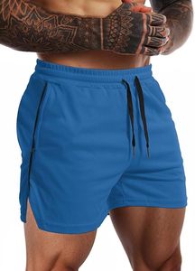 Pantalones cortos deportivos de hombre de forro polar de algodón y poliéster con logotipo en blanco personalizado, pantalones cortos de gimnasio de secado rápido para hombre - Product Image 2