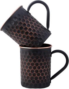 Handmade Golden Finished Copper Beer <b>Mug</b> with Hammered Design Dishwasher & Microwave Safe <b>Large</b> Capacity Kitchen Decor - Product Image 3