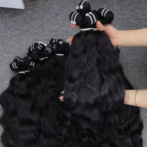 ผมต่อผมบริสุทธิ์แบบดิบไม่ผ่านกระบวนการผม100% คลื่นธรรมชาติเวียดนาม - Product Image 1