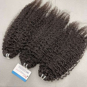Paquets de cheveux Remy vietnamiens de trame birmane de haute qualité non transformés grand stock avec des boucles de vagues naturelles alignées sur les cuticules - Product Image 4