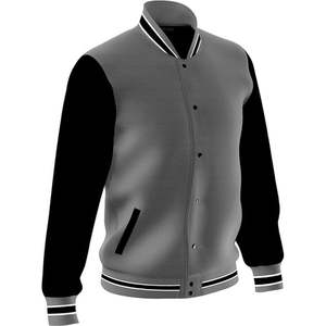 Men's Fashion Varsity <b>Jacket</b> Casual Regular Fit Letterman <b>Baseball</b> <b>Bomber</b> <b>Jackets</b> Fleece - Product Image 3