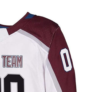 Maillot de hockey sur glace en polyester de qualité supérieure, conception libre, impression par sublimation, maillots d'uniforme de hockey sur glace personnalisés avec logo brodé - Product Image 4