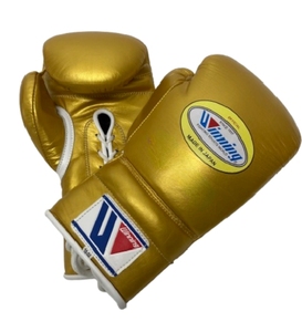 ถุงมือชกมวยสำหรับผู้ใหญ่คุณภาพสูง ปรับแต่งได้ สายรัดแบบผูกเชือก สีทอง ดีไซน์สวยงาม ปิดด้วยตะขอเกี่ยว แห้งเร็ว ระบายอากาศได้ดี ผลิตจากหนัง สำหรับศิลปะการต่อสู้ - Product Image 1