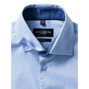 Chemise à chevrons contrastée sur mesure pour coffrets cadeaux d'affaires - Product Image 5
