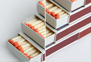 Allumettes de sécurité en placage moderne écologique de haute qualité avec conception résistante à l'humidité Vente en usine Logo d'impression personnalisé - Product Image 5