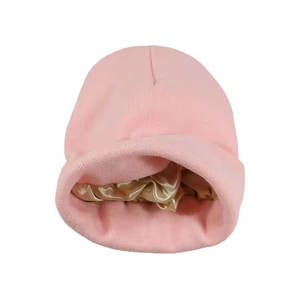 Chapeaux tricotés Beanie unisexe solide automne hiver casquette vierge couleur haute qualité chaud personnalisé Beanie logo de broderie personnalisé - Product Image 2