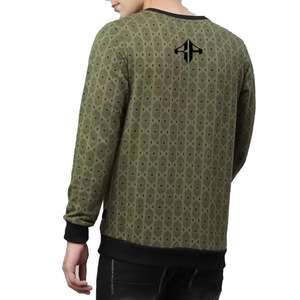 Sudadera de hombre 100% algodón patrón sólido logotipo propio Alto O, cuello servicio OEM diseño personalizado alta calidad de ATLANTIC - Product Image 2