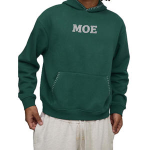 Sudadera con Capucha Oversize de Algodón Grueso para Hombre, 420 GSM, Estilo Urbano, Lisa, para OEM, Marca Privada, Venta al por Mayor - Product Image 3