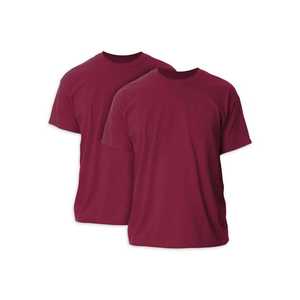 Camisetas de algodón de 300g para hombre, camiseta transpirable holgada de cuello redondo de verano de manga corta para hombre y mujer, Camiseta básica - Product Image 1