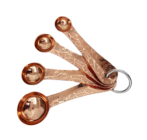 Cuillère à mesurer de haute qualité Scoop Vente chaude Conception Unique Cuivre plaqué en relief Cuillère à mesurer à la main - Product Image 2