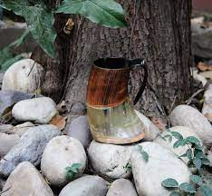 Handcrafted Viking Mug Cup Eco-Friendly 14oz Capacity Traditional Drinking Horn <b>Personalized</b> Decorative Beer Horn - Product Image 4