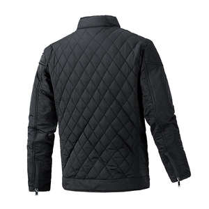 Customizable Care Labels Coated Stand Eco-Friendly Unisex Puffer Solid Black Sizes M-<b>3XL</b> Knitted Windproof Breathable <b>Jacket</b> - Product Image 2