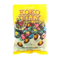 KOKO Jelly Malaisie 380g (0,38kg) Sachet de bonbons solides au chocolat au lait et aux noix brunes, prêts à consommer, conservation à froid