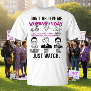 Camiseta Premium del Día Internacional de la Mujer, Celebrando Mujeres Históricas Fuertes, Edición Limitada, Camiseta Promocional - Product Image 3