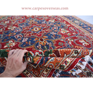 พรมขนสัตว์100% แบบถักมือเปอร์เซียสำหรับทางเดินโรงแรมในบ้านทนทานไม่ลื่นและต้านจุลชีพ - Product Image 3