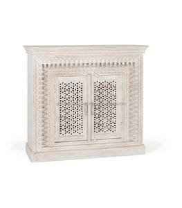 Tallas orientales hechas a mano, acabado natural, armario de almacenamiento para dormitorio, muebles de madera de mango macizo indio tallado a mano, nuevo - Product Image 3