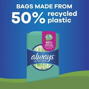 แผ่นรองกลางวันบางเฉียบมีปีก ขนาด 1 ปกติ ไม่มีกลิ่น 46 กะรัต - Product Image 5